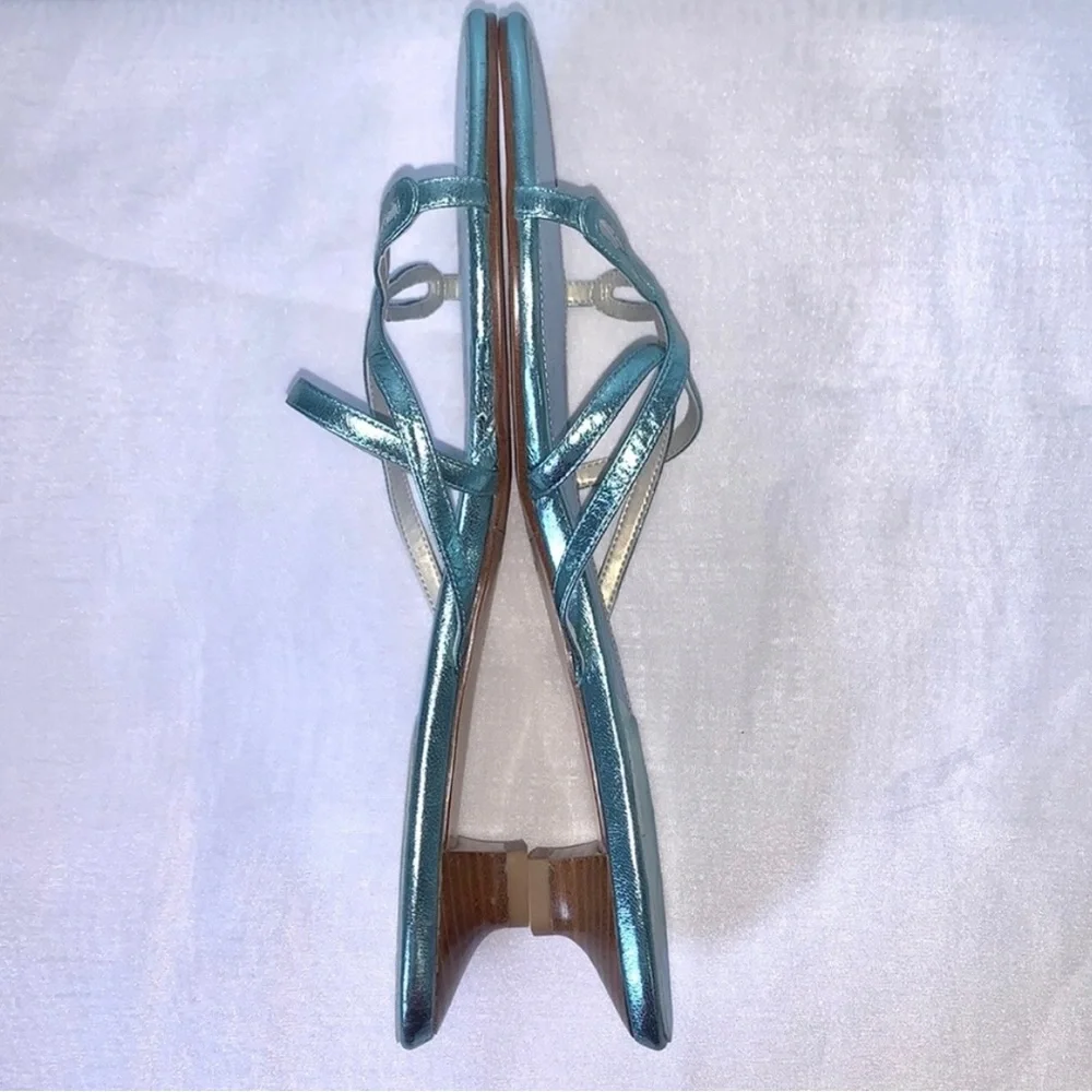 Aerosoles Slip on Sandals Teal Size 11 - Picture 8 of 8